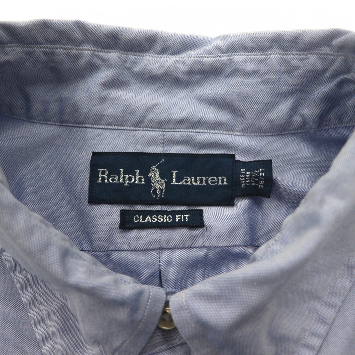 Ralph Lauren 90年代 ボタンダウンシャツ XL ブルー CLASSIC FIT スモールポニー刺繍