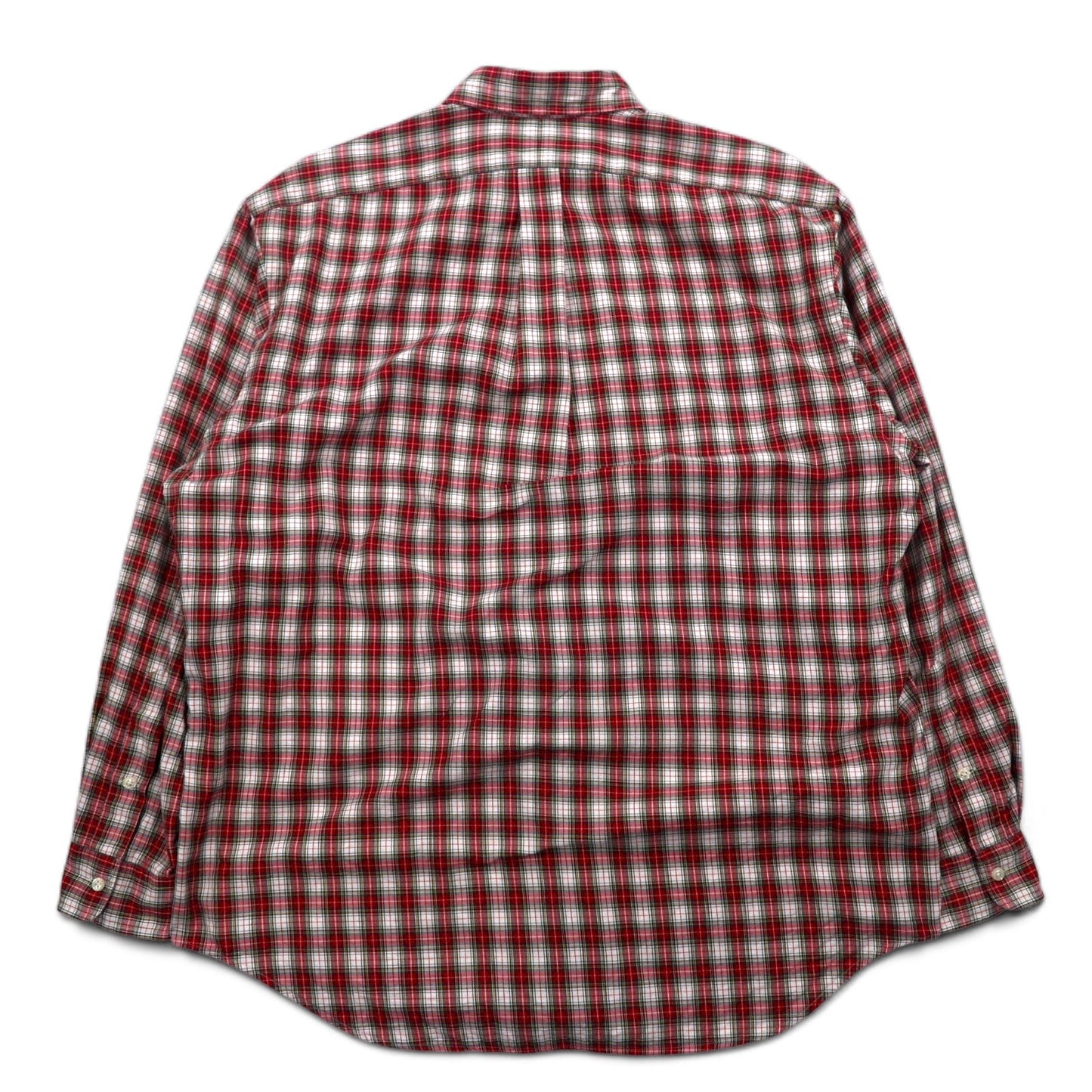 Ralph Lauren 90年代 ボタンダウンシャツ L レッド チェック BLAIRE スモールポニー刺繍
