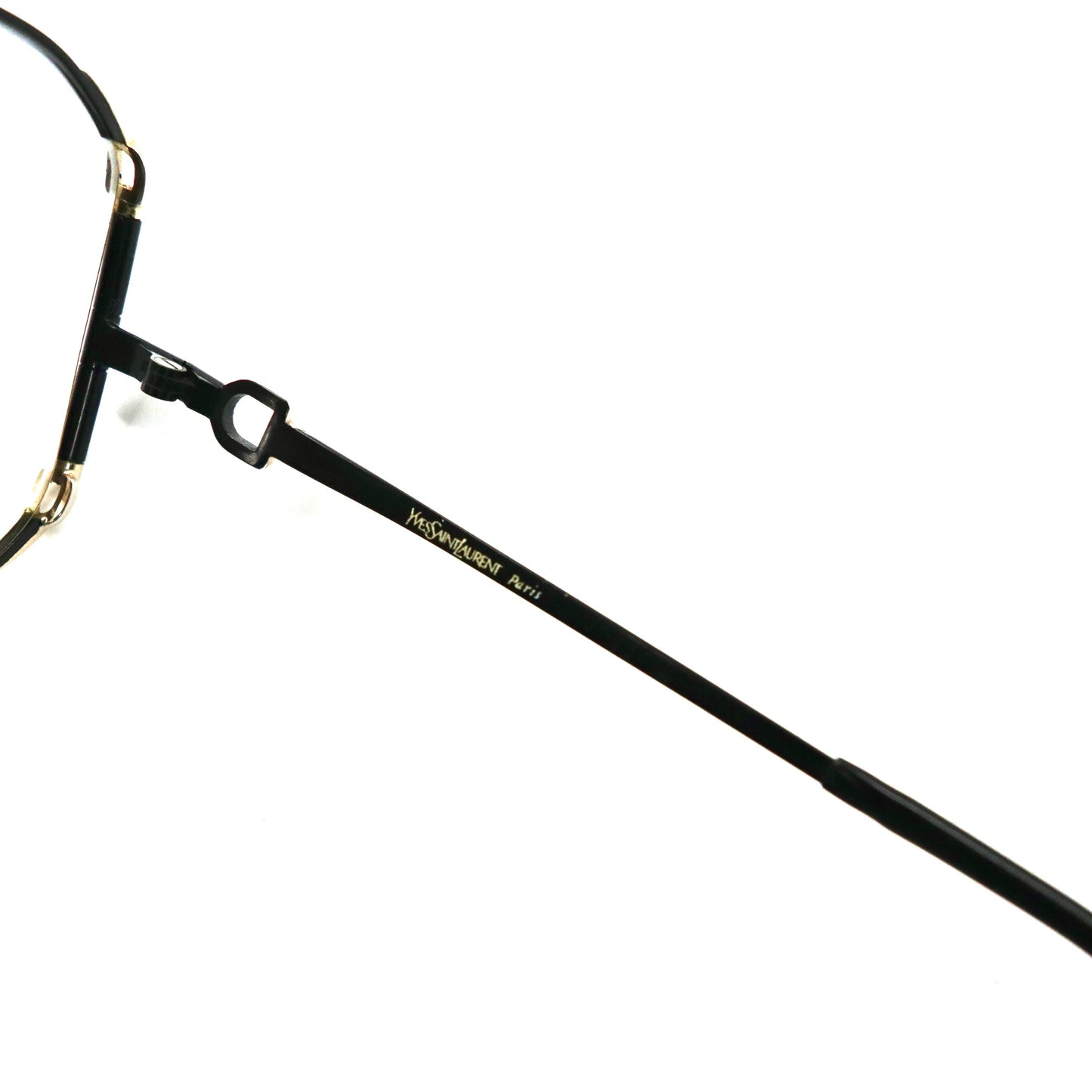 YVES SAINT LAURENT サングラス ブラック スクエア ティアドロップ グラデーションレンズ 31-8601 オールド