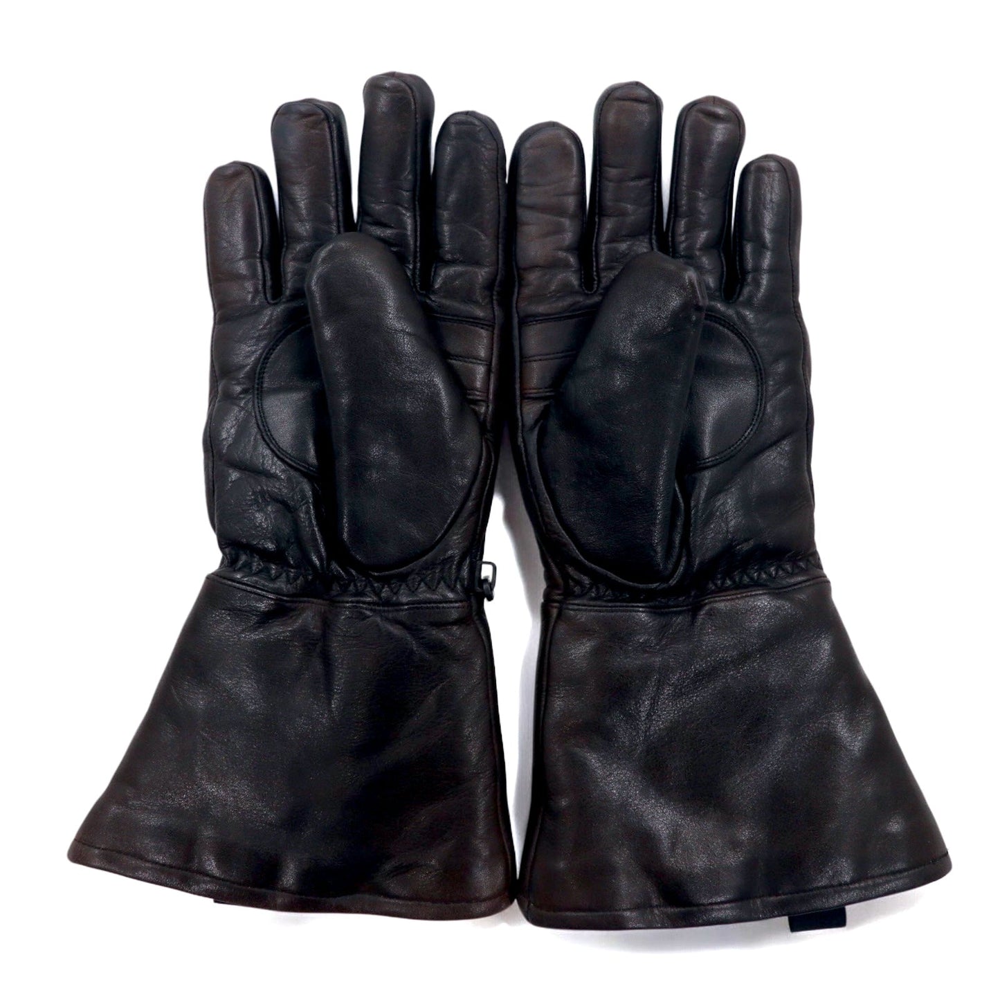 HARLEY DAVIDSON レザー グローブ 手袋 M ブラウン 中綿 バイカー