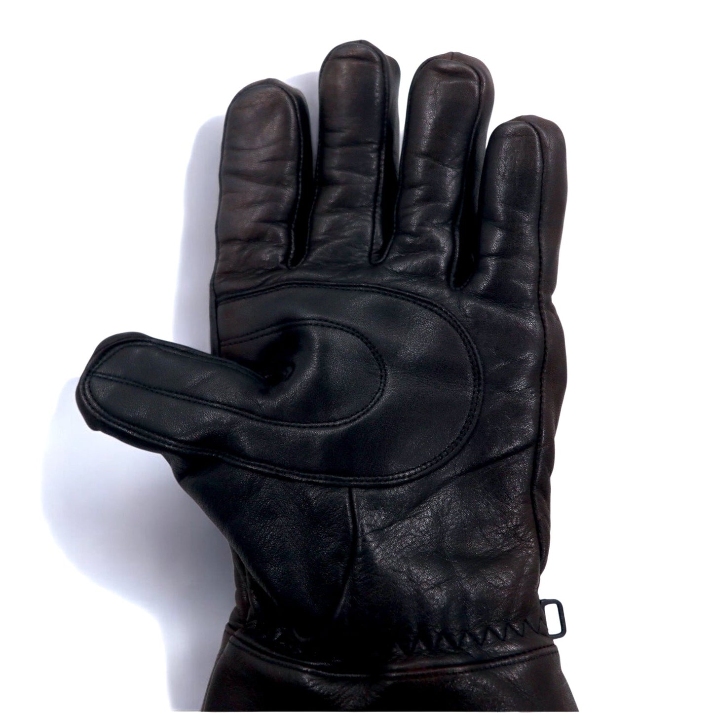 HARLEY DAVIDSON レザー グローブ 手袋 M ブラウン 中綿 バイカー