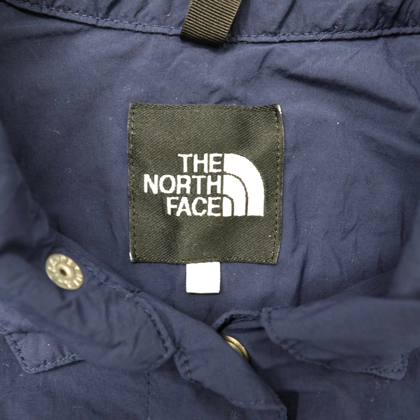 THE NORTH FACE ステンカラーコート L ネイビー ナイロン スナップボタン フード着脱式 JOURNEYS TECH INDIGO COAT NPW21657
