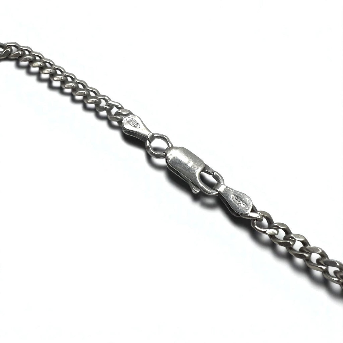 Vintage Virgin Mary Medal Silver Necklace 聖母 マリア オーバルコイン ネックレス シルバー 925 ITALY 喜平チェーン