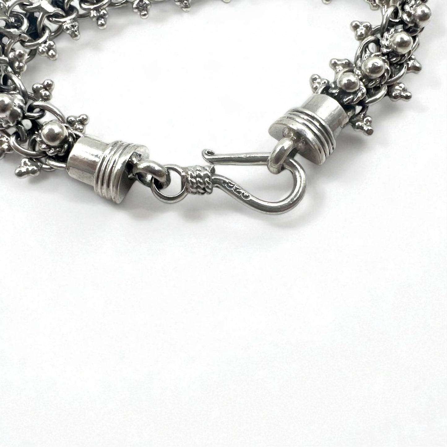 Vintage Silver Bracelet DNA スパイク チェーン ブレスレット シルバー 925 フック