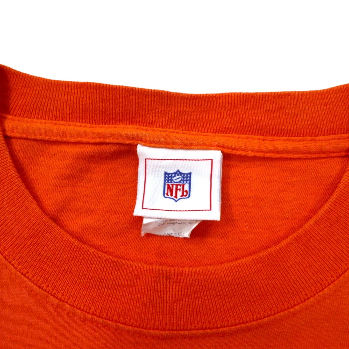 USA製 90年代 NFL プリント Tシャツ L オレンジ コットン CINCINNATI BENGALS