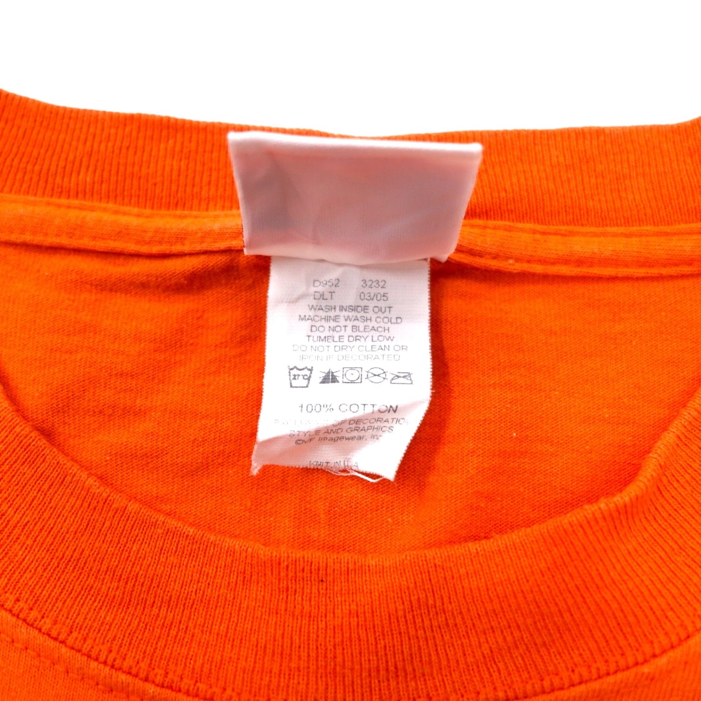 USA製 90年代 NFL プリント Tシャツ L オレンジ コットン CINCINNATI BENGALS