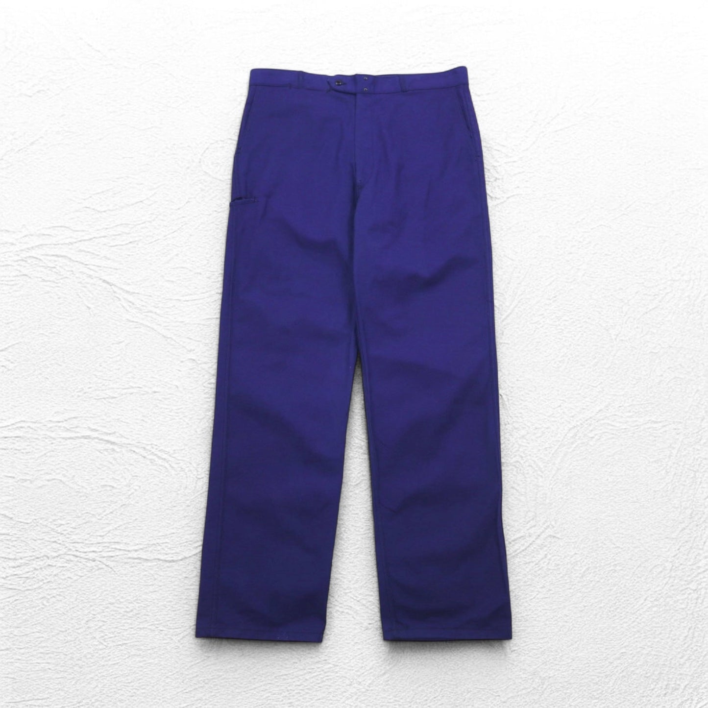 60年代 フランス製 Adolphe Lafont デッドストック モールスキン フレンチワークパンツ XL ブルー 未使用品