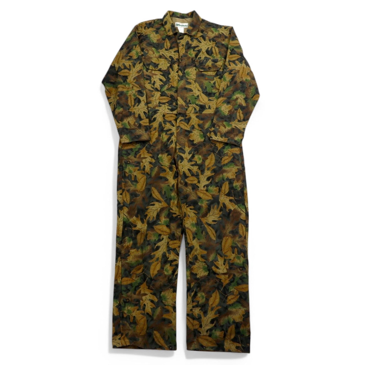 Vintage 90s Utility Jumpsuit USA Made Gender Mountain オールインワン ジャンプスーツ ツナギ L カーキ KELLY COOPER TRU-LEAF カモフラ