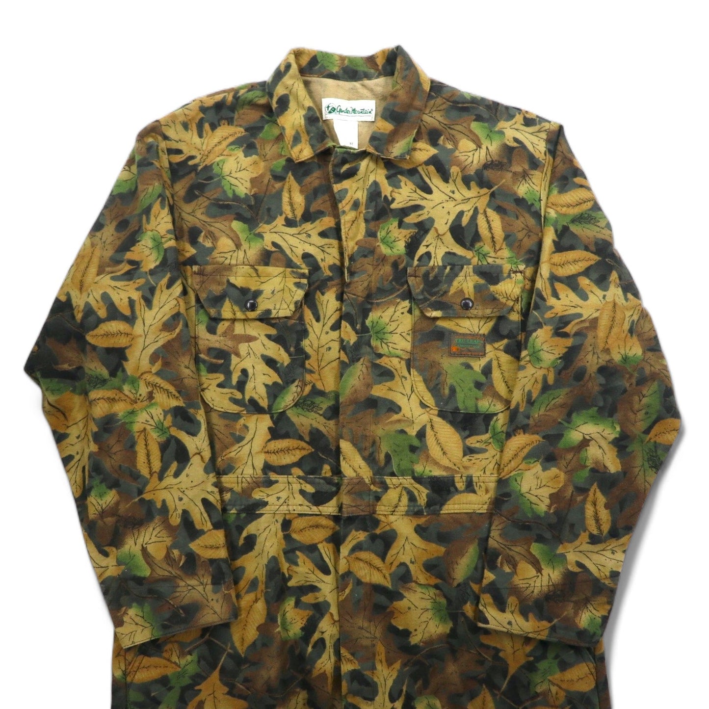 Vintage 90s Utility Jumpsuit USA Made Gender Mountain オールインワン ジャンプスーツ ツナギ L カーキ KELLY COOPER TRU-LEAF カモフラ
