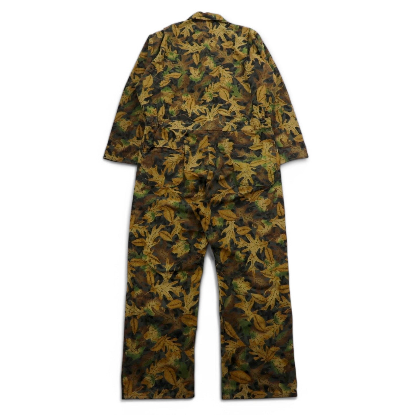 Vintage 90s Utility Jumpsuit USA Made Gender Mountain オールインワン ジャンプスーツ ツナギ L カーキ KELLY COOPER TRU-LEAF カモフラ