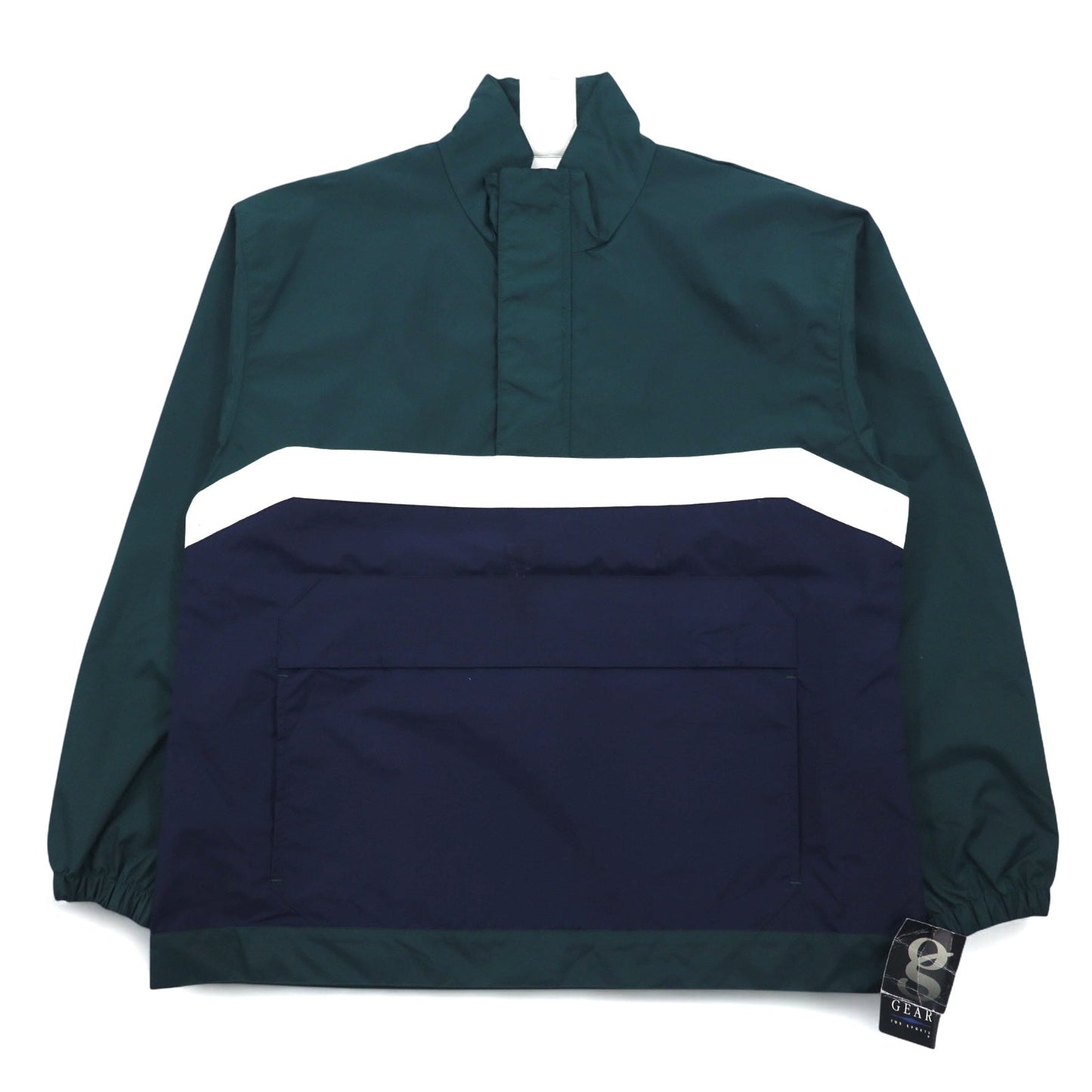 GEAR FOR SPORTS ハーフジップ ナイロンジャケット アノラックジャケット M グリーン ネイビー リップストップ