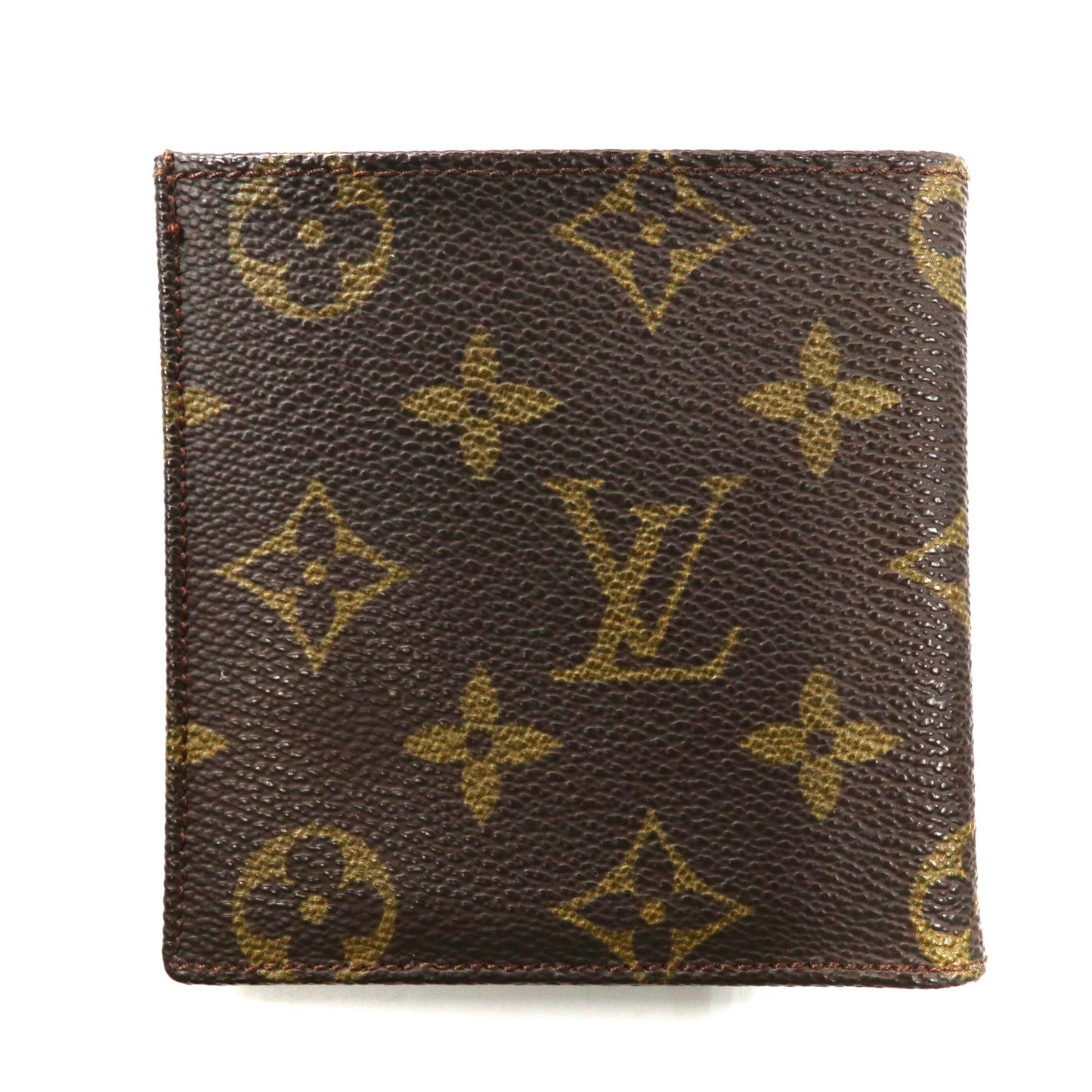LOUIS VUITTON 2つ折り財布 札入れ パスケース カードケース ブラウン PVC モノグラム ポルト ビエ カルト ブルー M60905 フランス製 ヴィンテージ