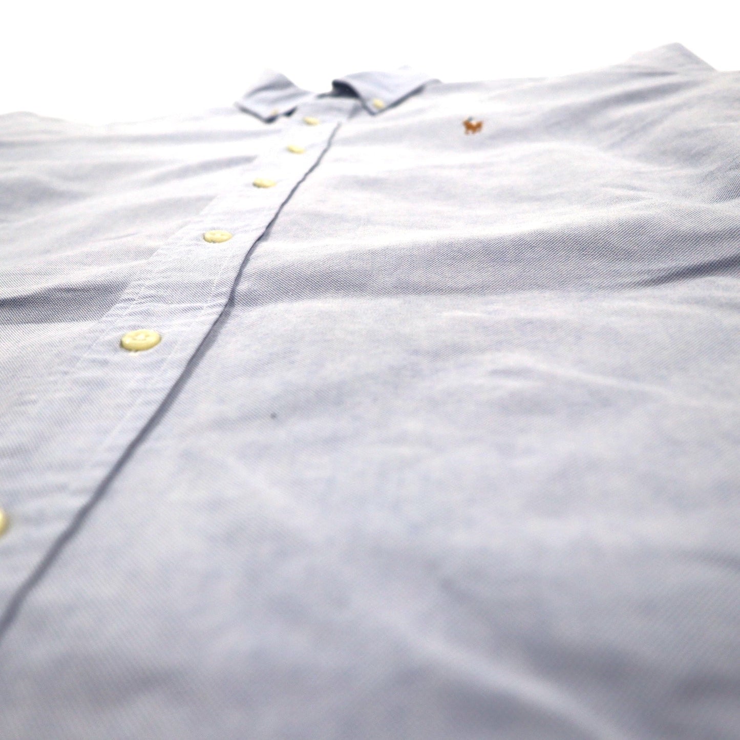 RALPH LAUREN 90年代 YARMOUTH ビッグサイズ オックスフォード ボタンダウンシャツ L ブルー スモールポニー刺繍