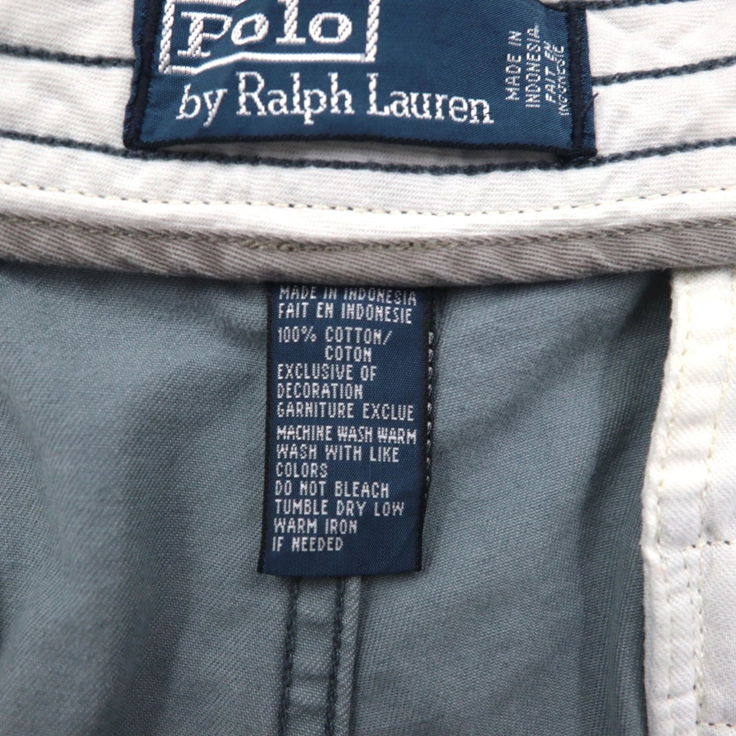 Polo by Ralph Lauren 90年代 ショート カーゴパンツ ハーフパンツ L グレー コットン