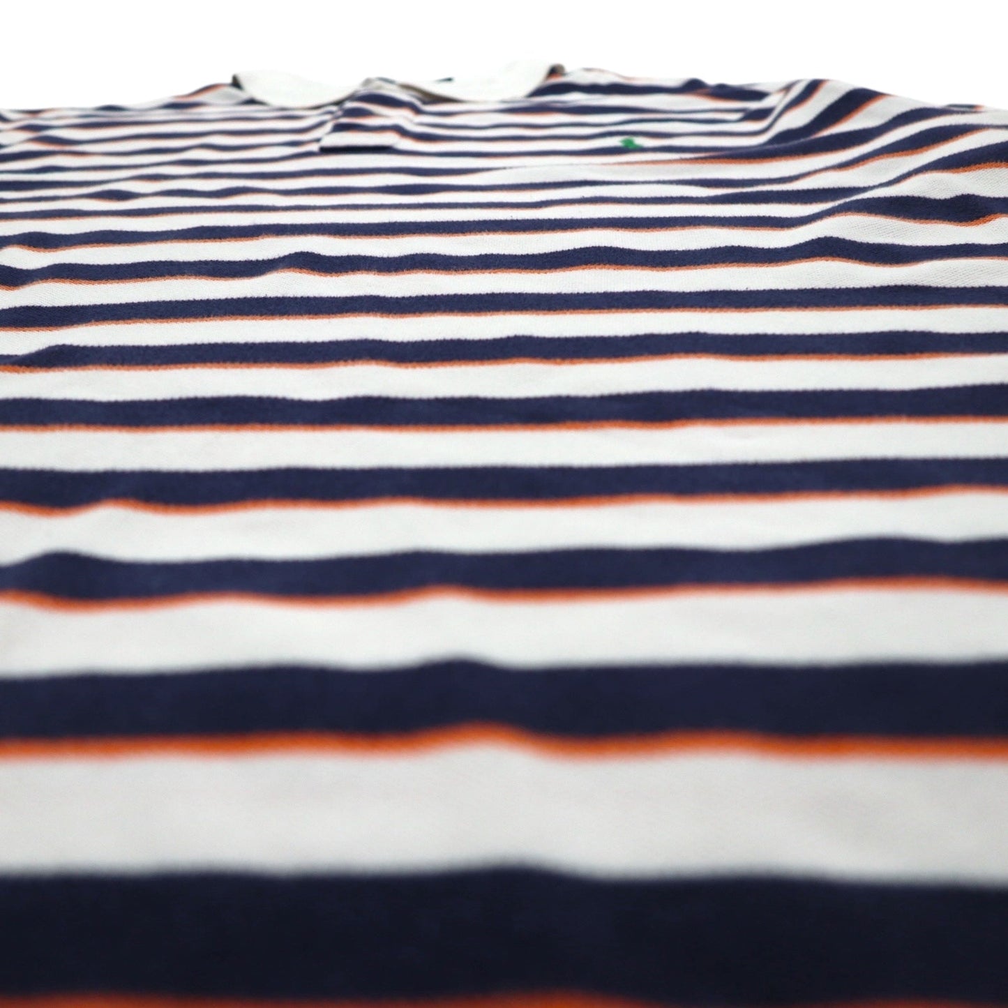 Polo by Ralph Lauren ボーダー ポロシャツ 2XL TALL ホワイト ネイビー スモールポニー刺繍 ビッグサイズ