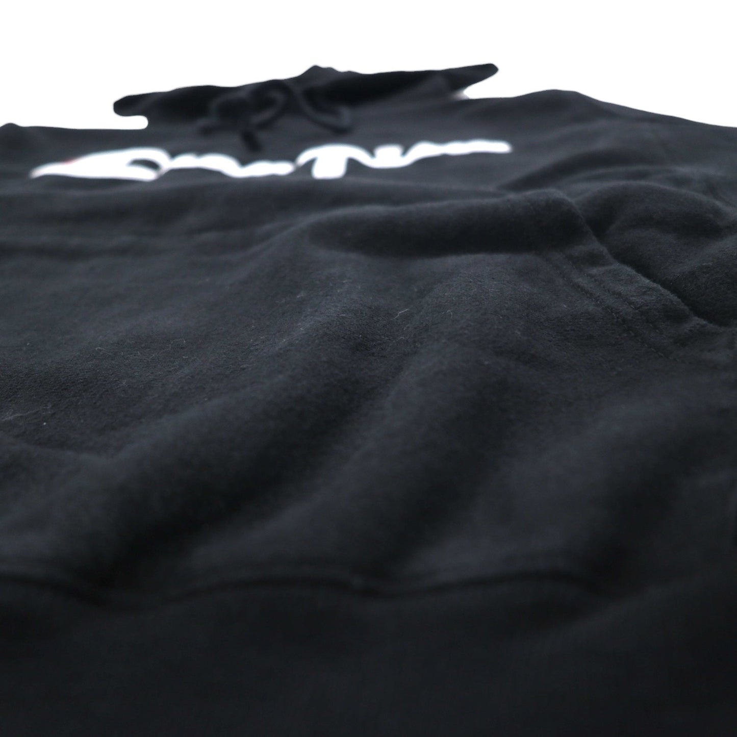 Champion リバースウィーブ REVERSE WEAVE プルオーバーパーカー L ブラック スクリプトロゴ 青単タグ 復刻 ホンジュラス製