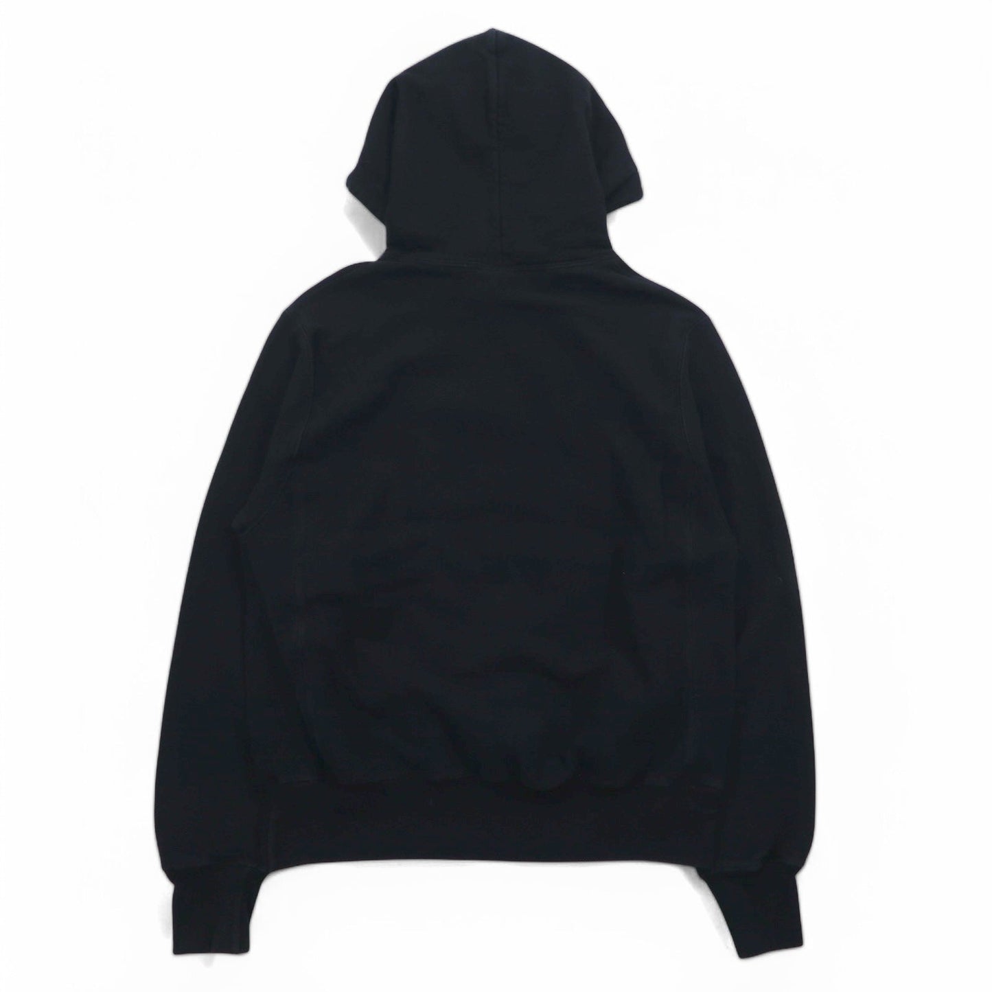 Champion リバースウィーブ REVERSE WEAVE プルオーバーパーカー L ブラック スクリプトロゴ 青単タグ 復刻 ホンジュラス製