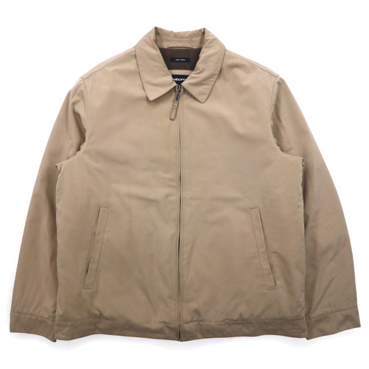 claiborne ポリテック スウィングトップ ハリントンジャケット M ベージュ ポリエステル