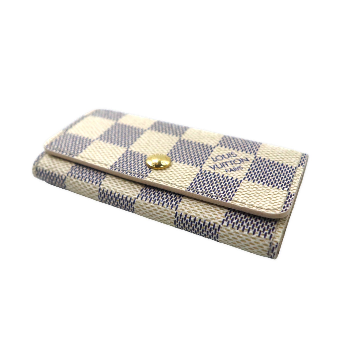 LOUIS VUITTON ダミエ アズール ミュルティクレ4 4連キーケース ホワイト N60020 フランス製