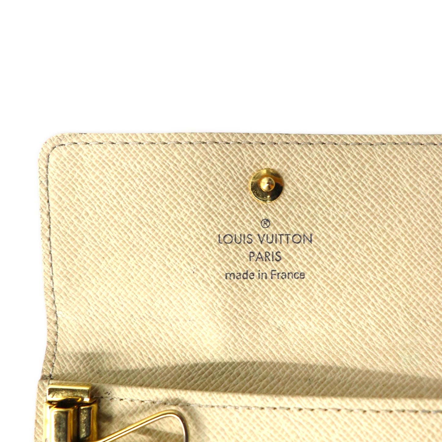 LOUIS VUITTON ダミエ アズール ミュルティクレ4 4連キーケース ホワイト N60020 フランス製