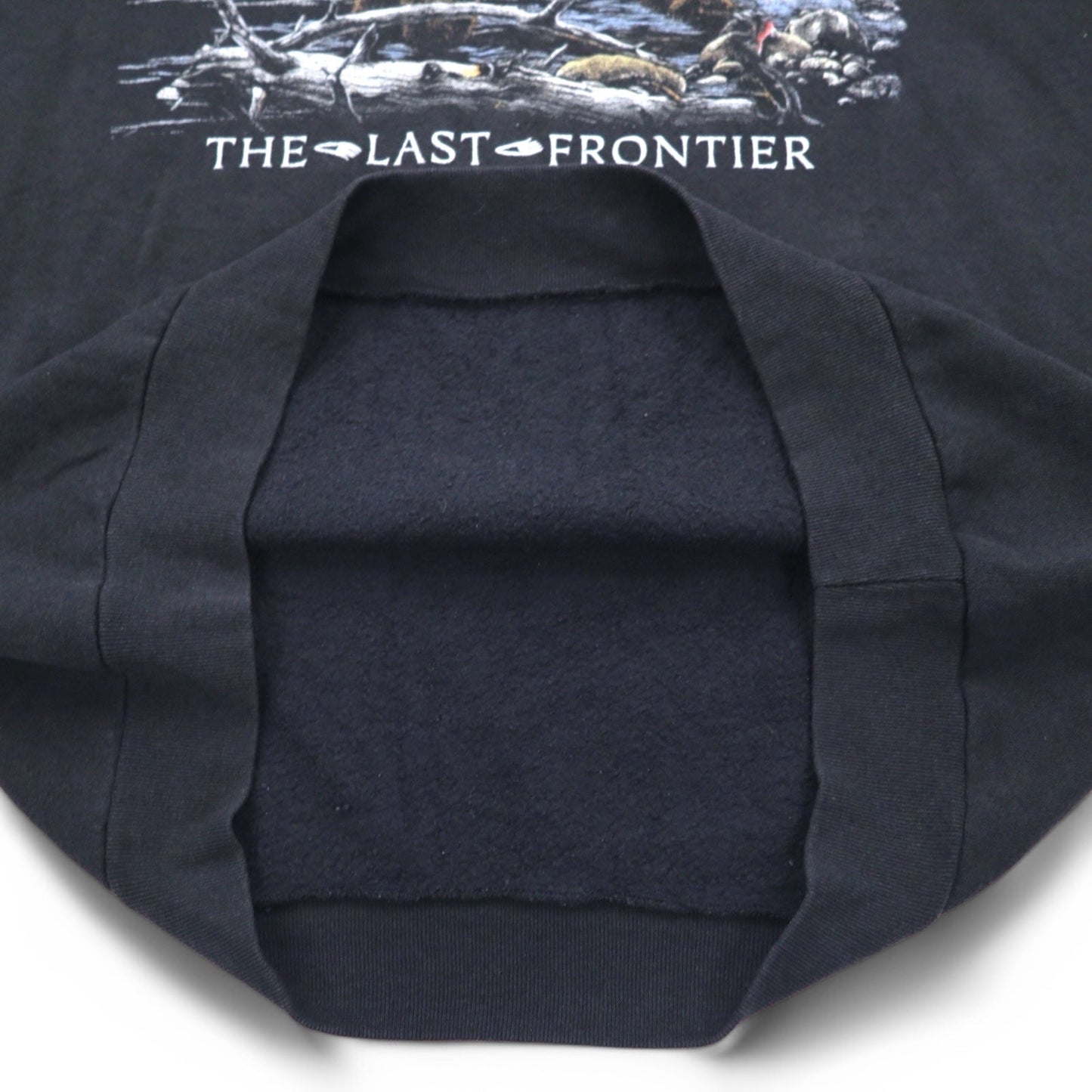 Vintage 90s Mexico Made Graphic Sweatshirt SANTEE スウェット L ブラック ALASKA メキシコ製