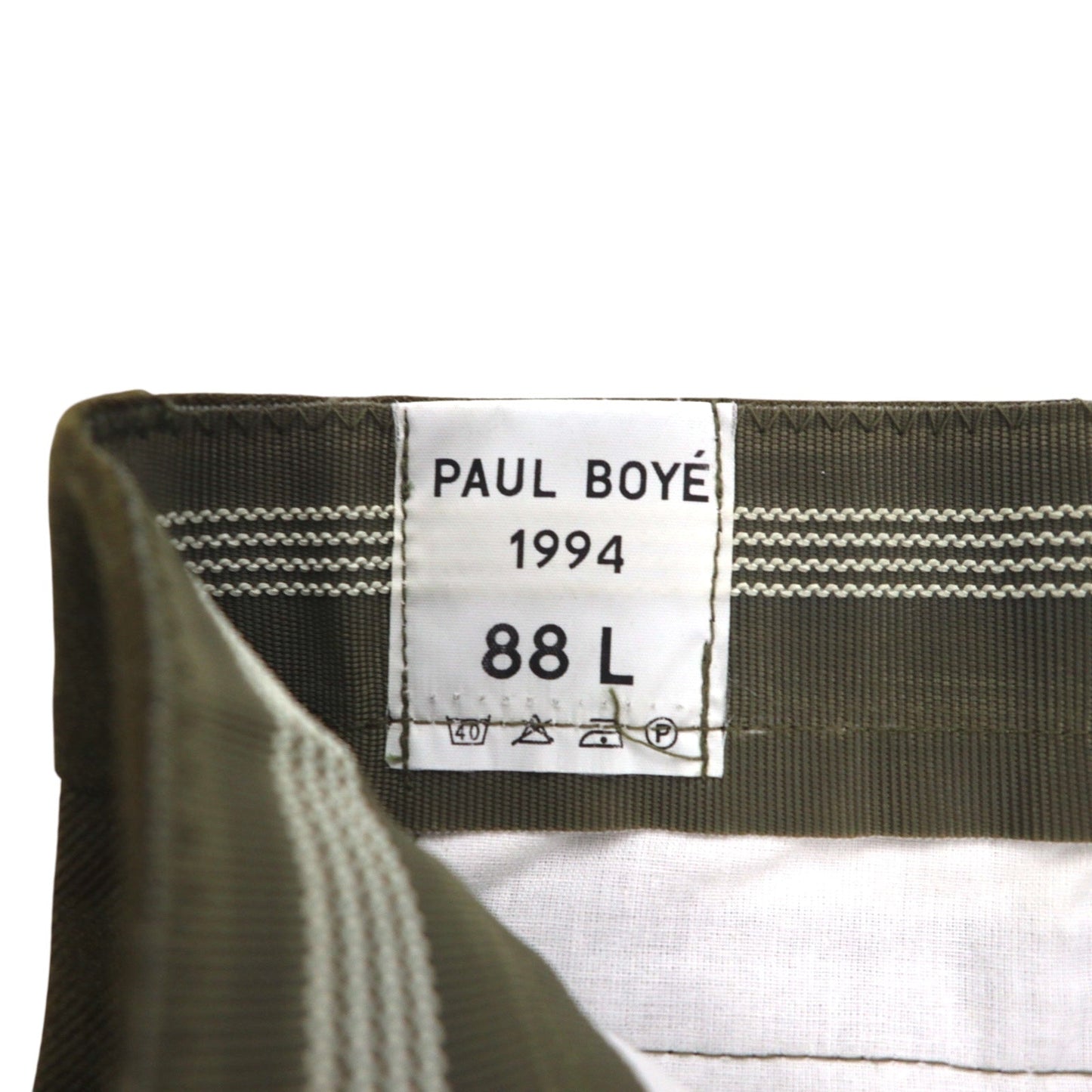 フランス軍 90年代 PAUL BOYE ユーロ ミリタリー パンツ トラウザーズ L カーキ ポリエステル