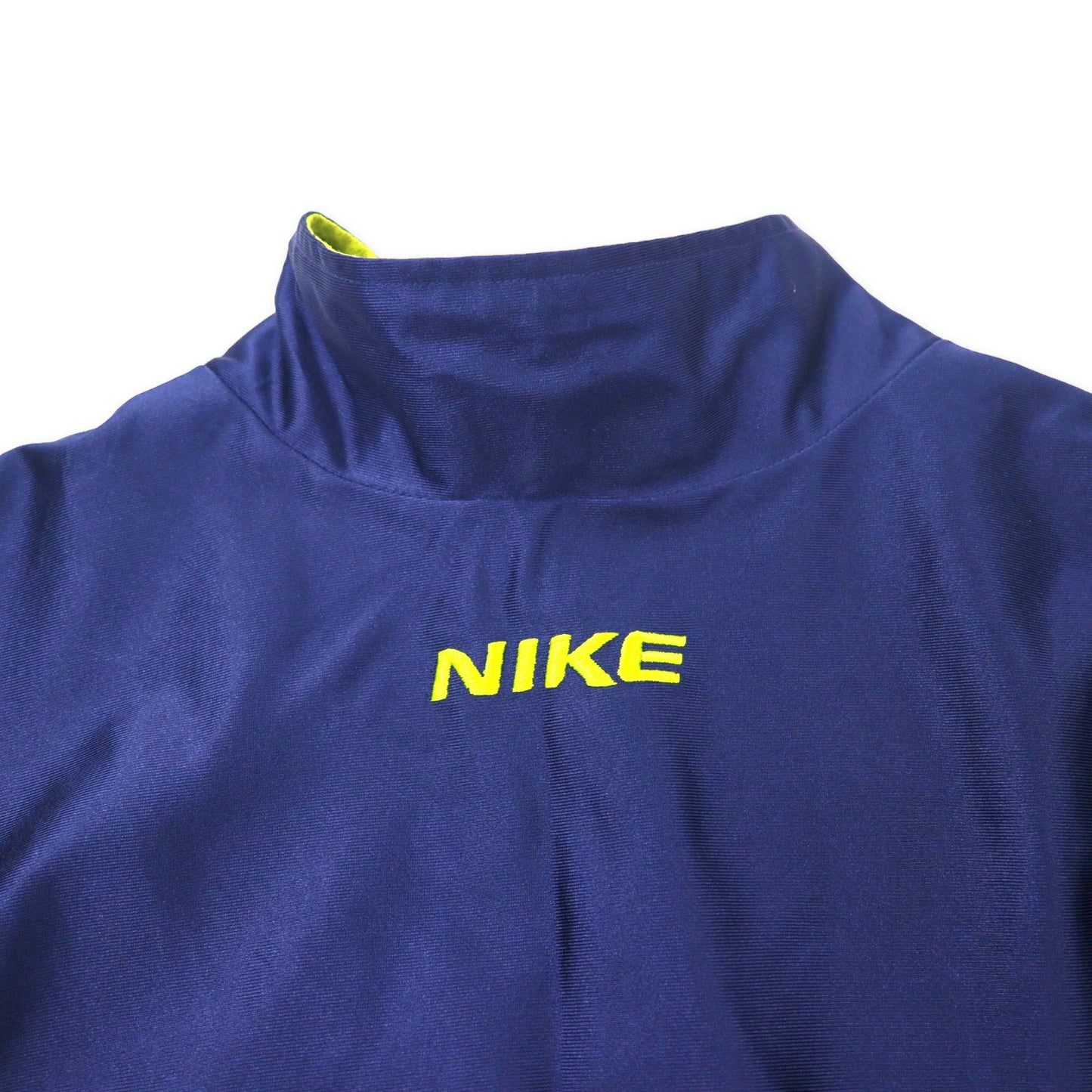 NIKE 90年代 トラックジャケット ジャージ 半袖 XL ネイビー ポリエステル 銀タグ ビッグサイズ