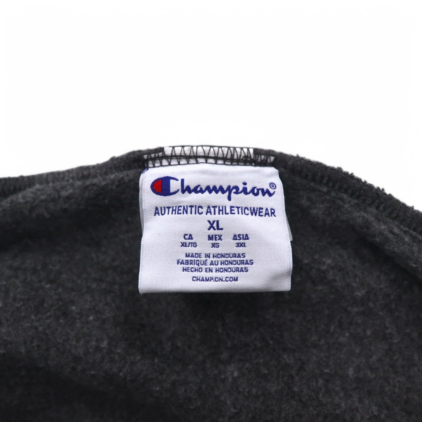 Champion カレッジ フルジップパーカー 3XL グレー 裏起毛 ビッグサイズ UNIVERSITY OF GEORGIA ホンジュラス製