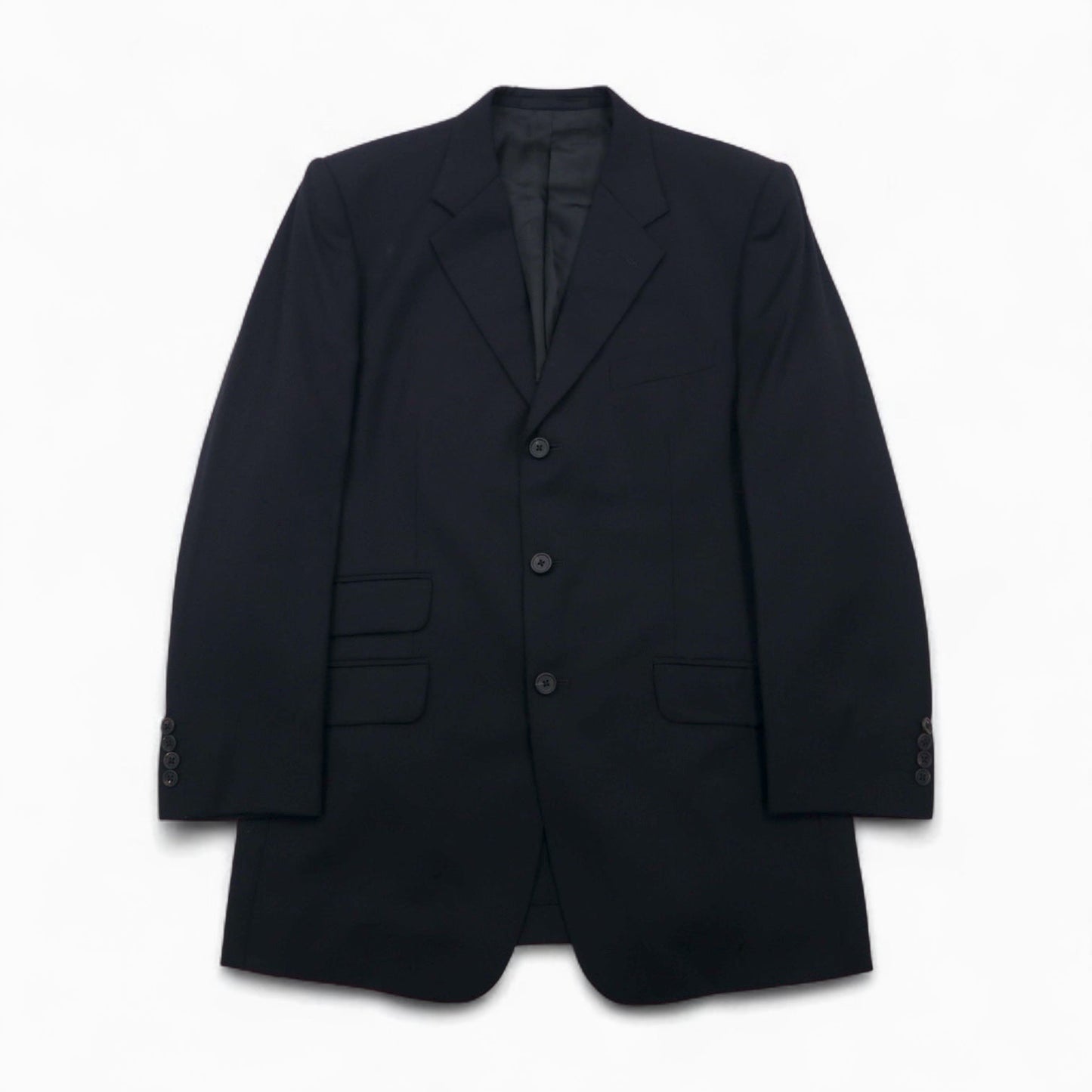 Paul Smith 90年代 3B スーツ セットアップ XL ブラック ウール Tessitura di Quaregna by GHIONE 日本製