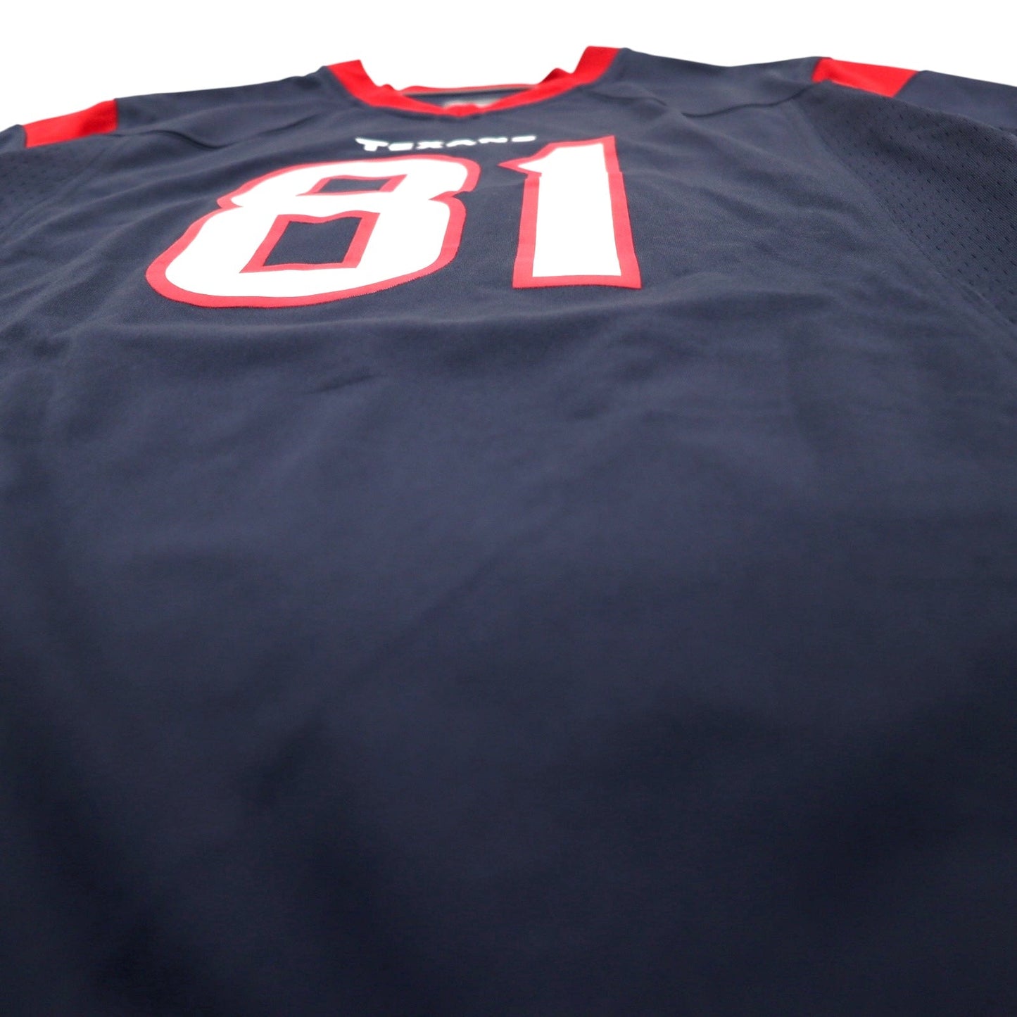 NIKE ゲームシャツ L ネイビー ポリエステル NFL Texans ナンバリング NFL Players ON FIELD