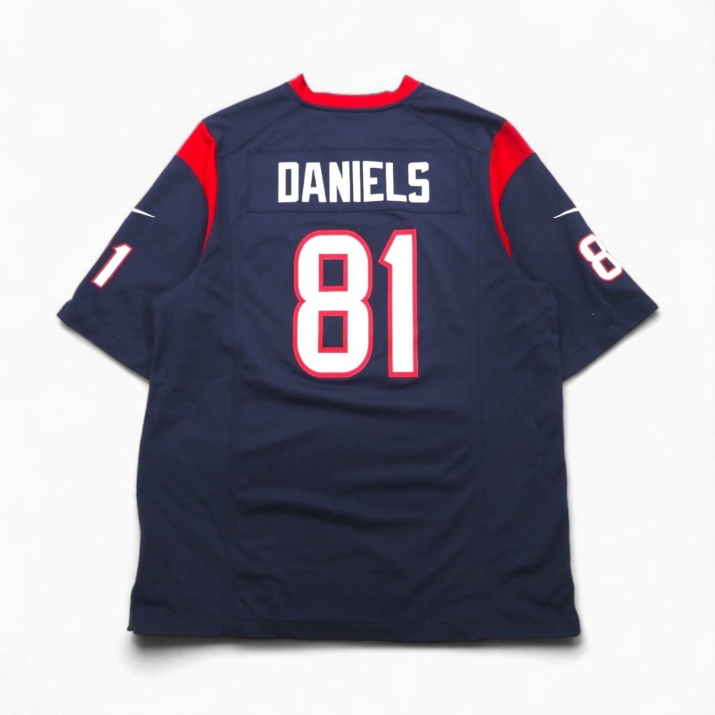 NIKE ゲームシャツ L ネイビー ポリエステル NFL Texans ナンバリング NFL Players ON FIELD