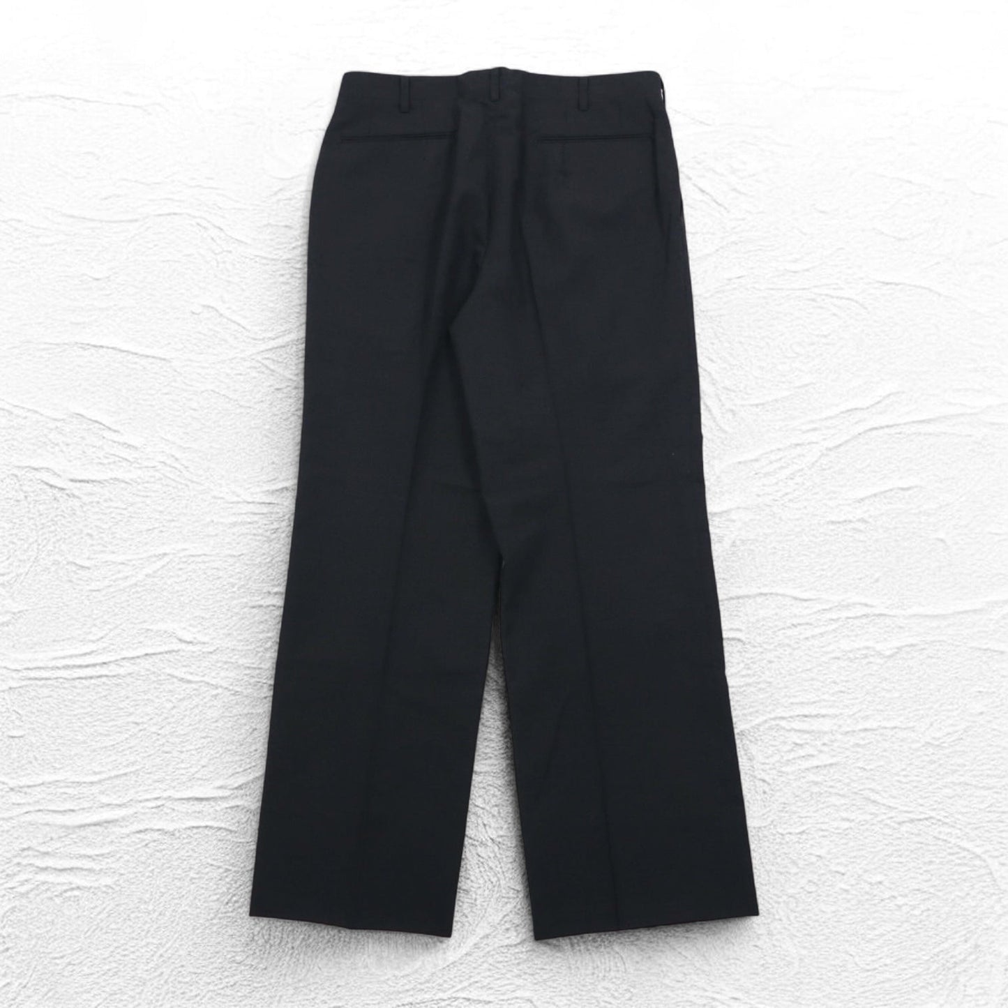 DAKS センタープレス ワイド スラックスパンツ M グレー ウール 日本製
