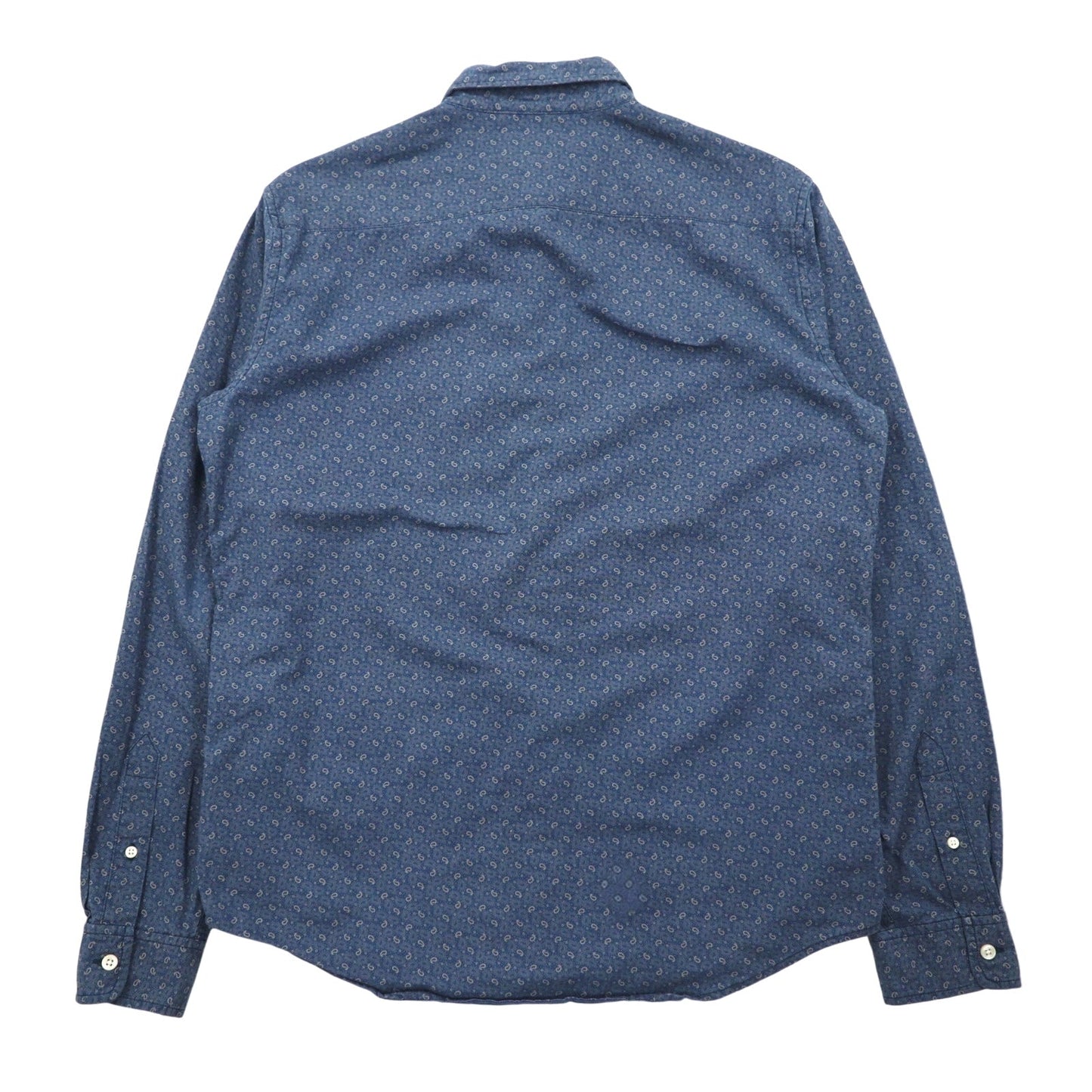 DENIM & SUPPLY RALPH LAUREN ペイズリー ボタンダウンシャツ M ネイビー 総柄 コットン
