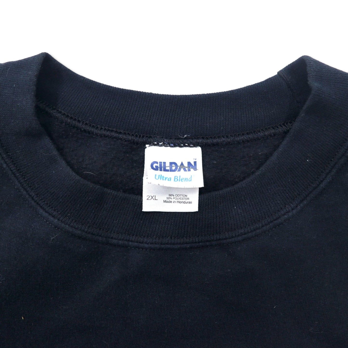 GILDAN プリント スウェット 2XL ブラック コットン 裏起毛 両面プリント POW MIA ベトナム戦争