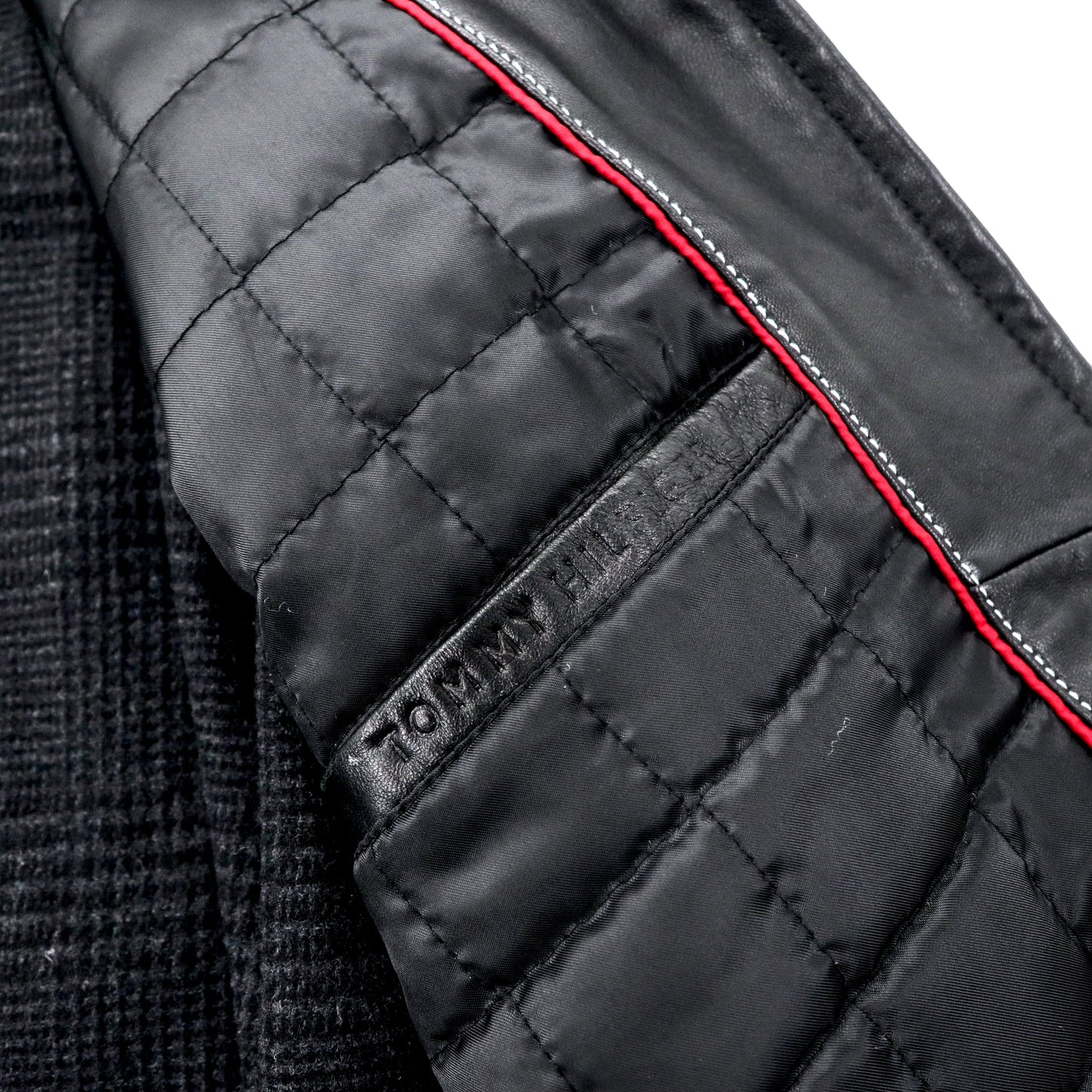 TOMMY HILFIGER レザー ライダースジャケット XL ブラック 羊革 ラムレザー