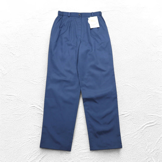 Chloe SPORTS 80年代 タック ワイド イージースラックスパンツ 2XL ブルー コットン CHL8256 日本製 未使用品