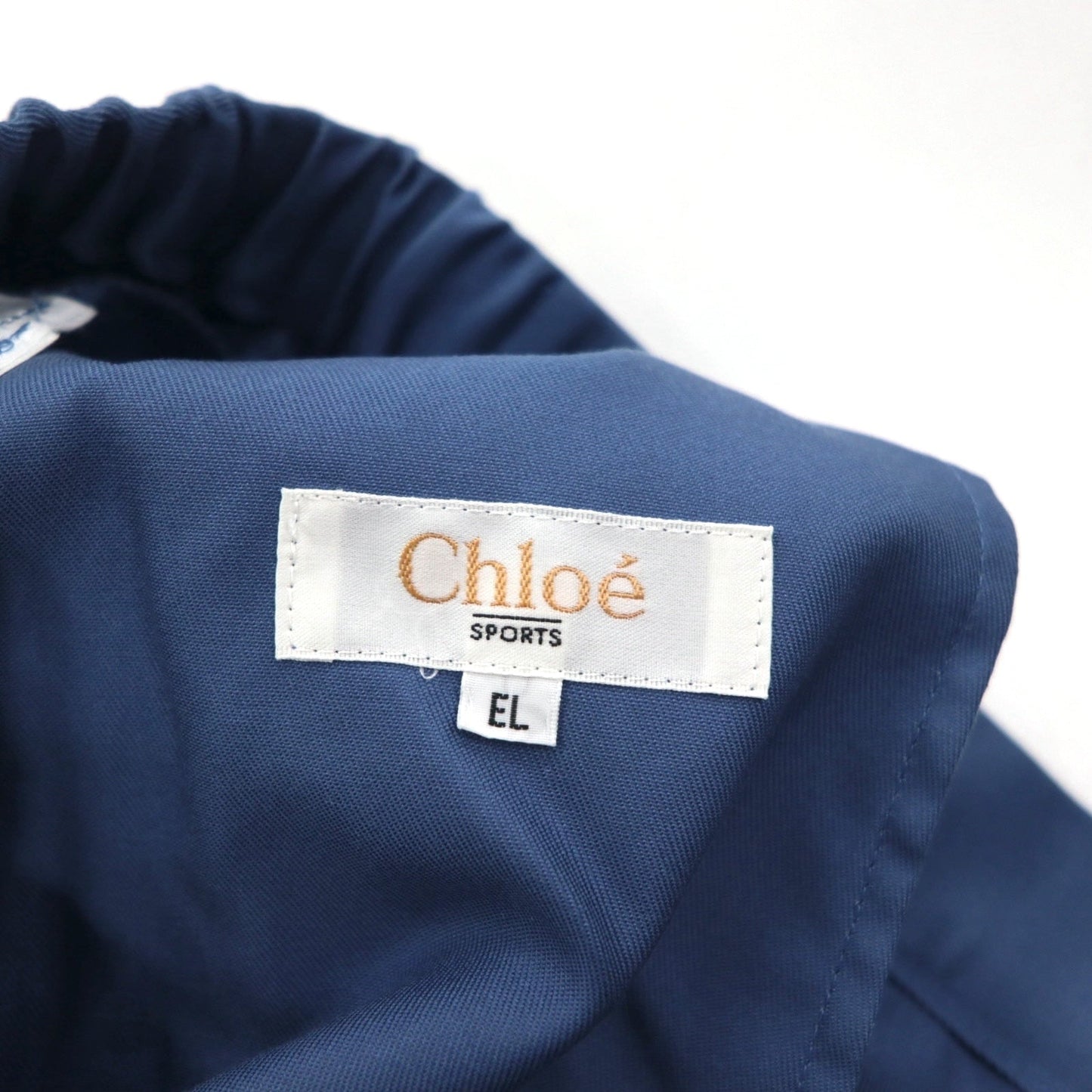 Chloe SPORTS 80年代 タック ワイド イージースラックスパンツ 2XL ブルー コットン CHL8256 日本製 未使用品