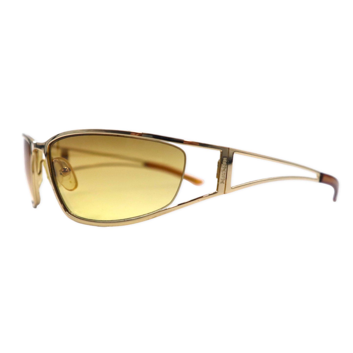 Max Mara サングラス レクタンギュラ ゴールド 120 MM 228/S M12 57-17