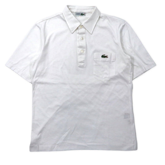 CHEMISE LACOSTE 90年代 ポロシャツ 3 ホワイト コットン ワンポイントロゴ