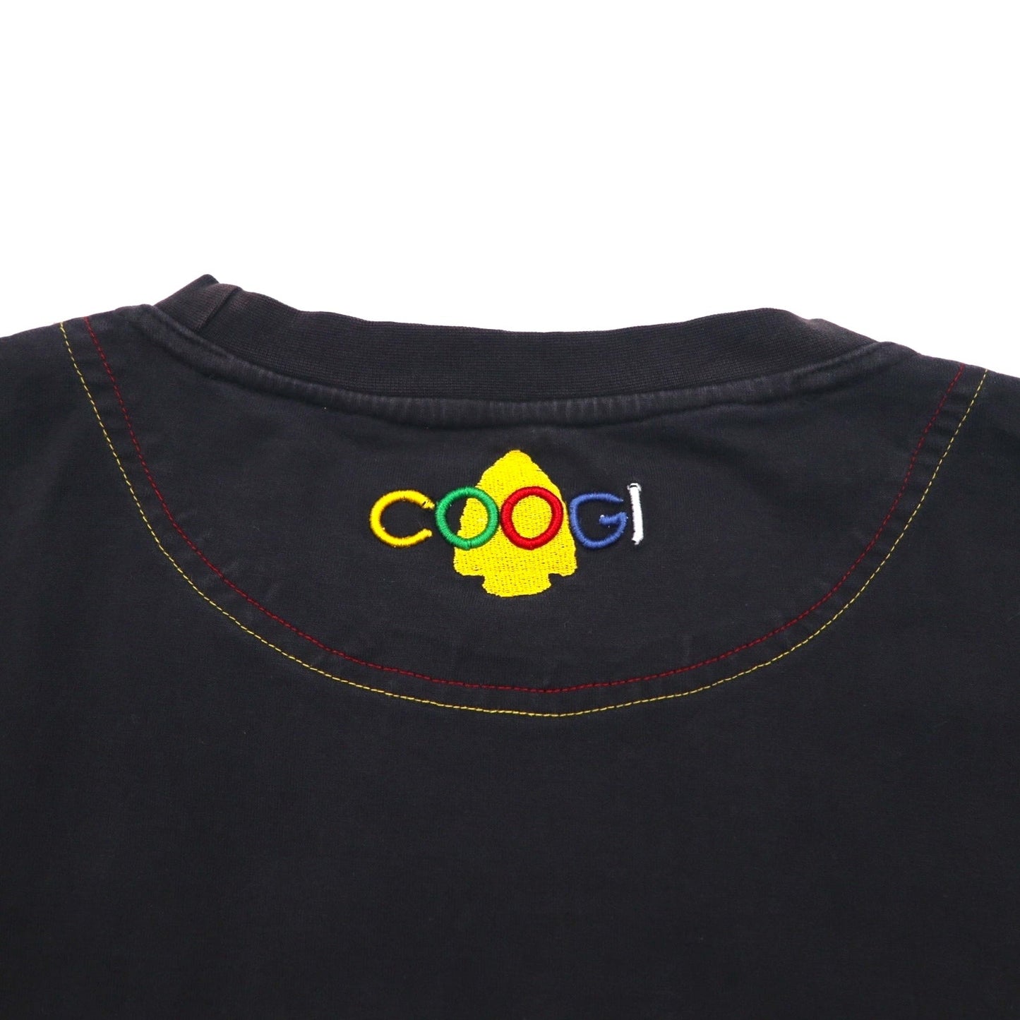COOGI 90年代 刺繍 Tシャツ 4XL ビッグサイズ ブラック コットン
