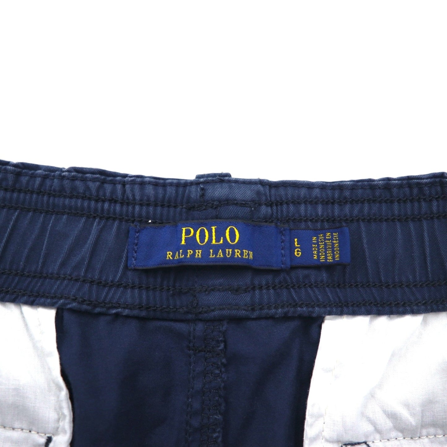 POLO RALPH LAUREN ストレッチ イージー ショートパンツ ハーフパンツ L ネイビー コットン