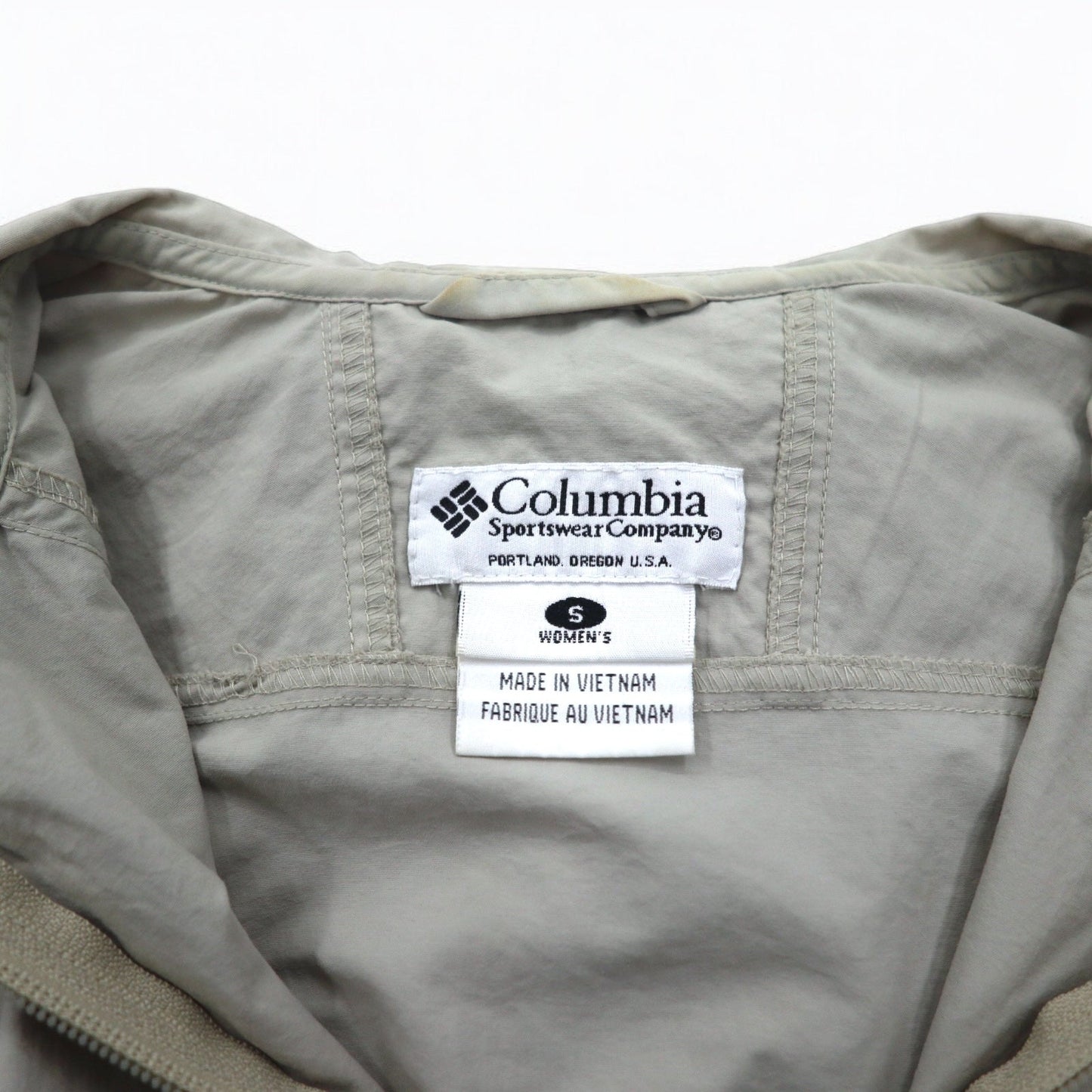 Columbia ライトシェルパーカー S ベージュ ナイロン WL3010