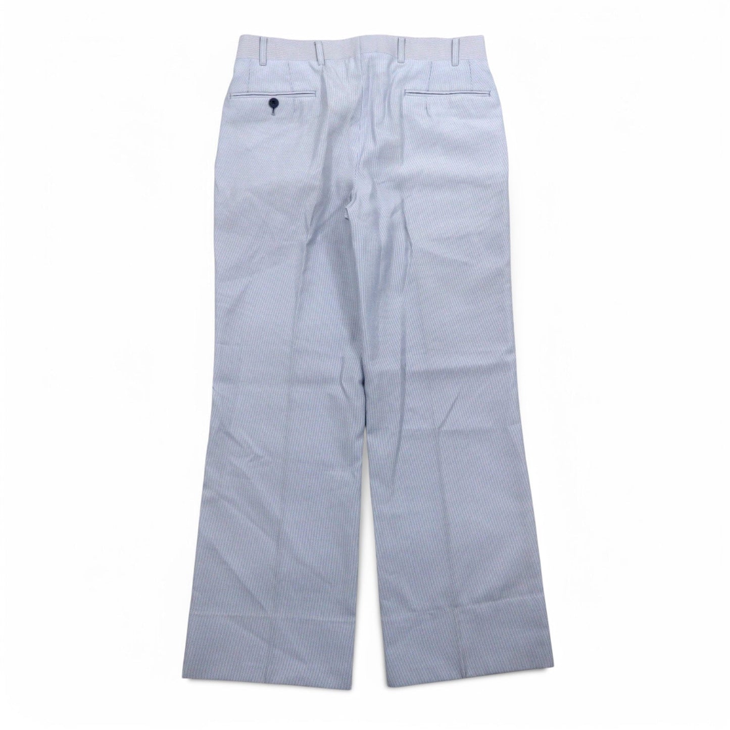 Vintage 90s Japan Made Traditional Suit Mr. SANYO シアサッカー 2B スーツ セットアップ S ブルー ストライプ ワイド