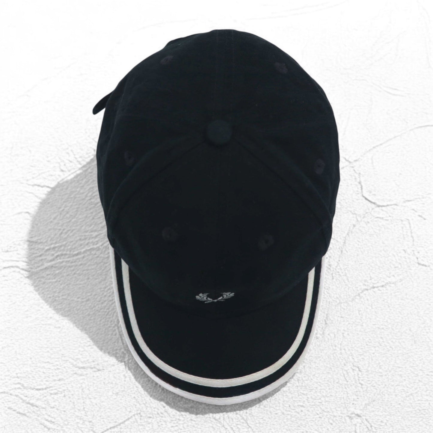 FRED PERRY 6パネルキャップ FREE キャップ ブラック コットン ワンポイントロゴ刺繍