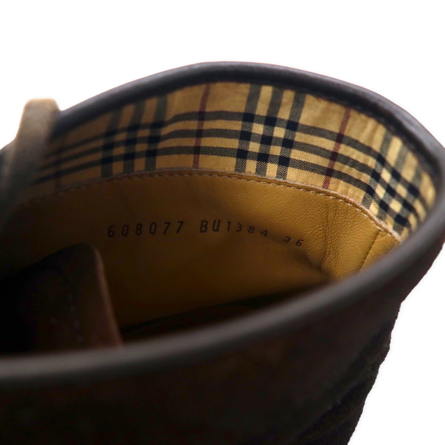BURBERRY スエード チャッカブーツ 26cm ブラウン クレープソール 608077 BU1384