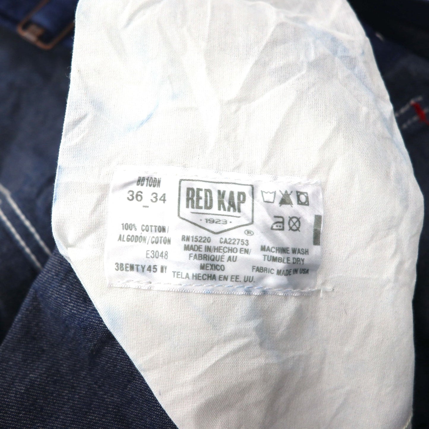 RED KAP デニム オーバーオール L インディゴ ブルー BD10DN メキシコ製