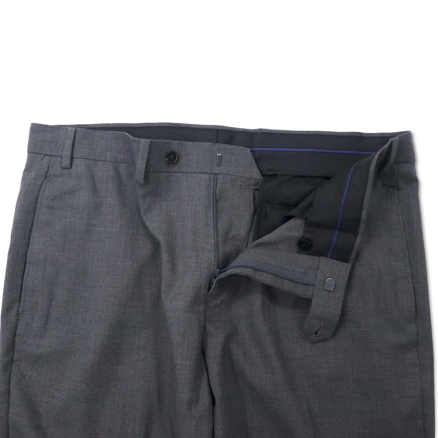 LAUREN RALPH LAUREN クラシックフィット スラックスパンツ 36W グレー ポリエステル ストレッチ ULTRA FLEX 形態安定 未使用品