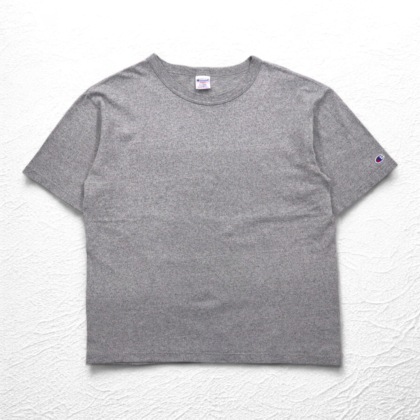 Champion USA製 ヘビーウェイト HEAVY WEIGHT JERSEY Tシャツ XL グレー T1011 刺繍タグ