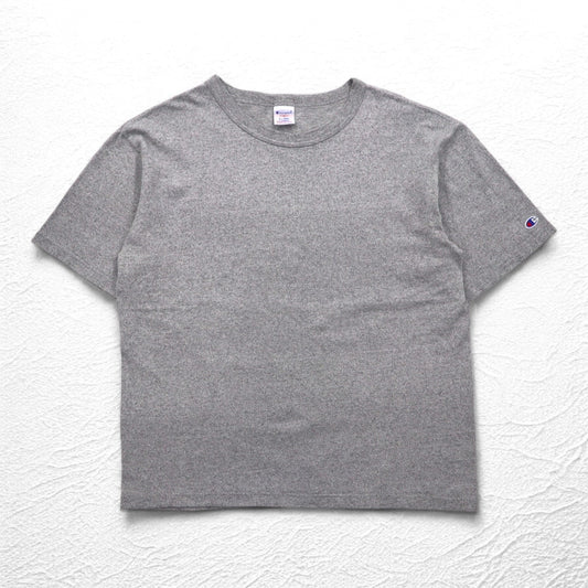 Champion USA製 ヘビーウェイト HEAVY WEIGHT JERSEY Tシャツ XL グレー T1011 刺繍タグ