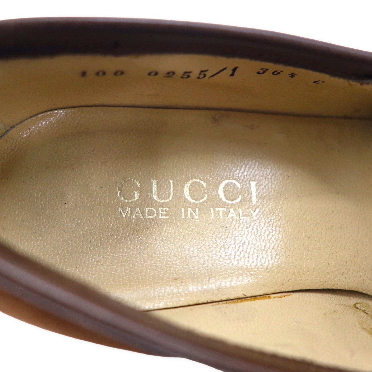 GUCCI ホースビット ローファー 23.5cm ブラウン スエードレザー 100 0255 / 1